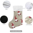 thumbnail image 7 of SKYSONIC Christmas Stocking Set of 2, Christmas Gnome Xmas Stockings and Plush Fur Cuff Stockings Fireplace Decorations for Family Holiday Xmas Party Decorations, 7 of 7