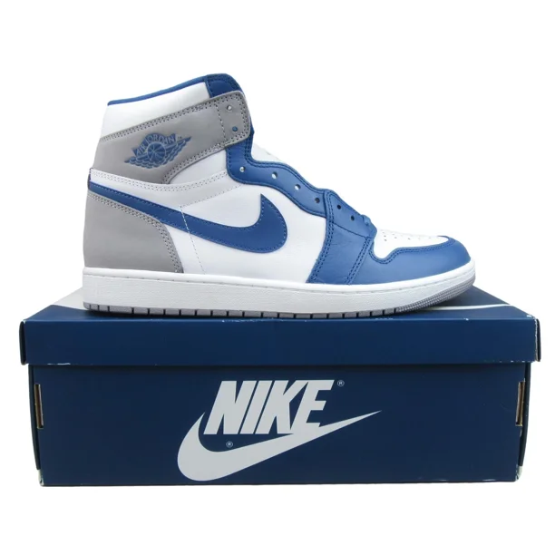 Ni - ke Air Jordan 1 Retro High OG True Blue Men's Size 13 Shoes NEW DZ5485-410