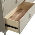 thumbnail image 6 of Furniture of America Brio 6-Drawer Solid Wood Adult Bedroom Double Dresser, Natural Oak, 6 of 12