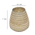 thumbnail image 4 of Benjara BM238226 64 oz Candle with Striped Glass Container, Gold, 4 of 4