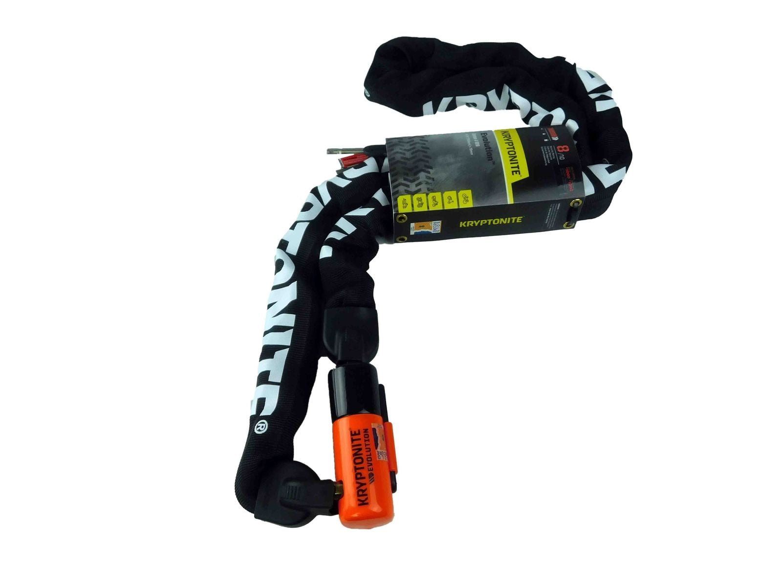 Kryptonite 5-S2 Disc lock Black and 1016 Integrated Chain 5.25'with Disc Lock
