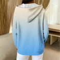 thumbnail image 3 of Womens Zip Up Sweatshirts, Hoodies for Women Fall Fashion Loose Fit Ombre Tie Dye Ribbed Knitted Long Sleeve Pullover with Pockets, 3 of 6