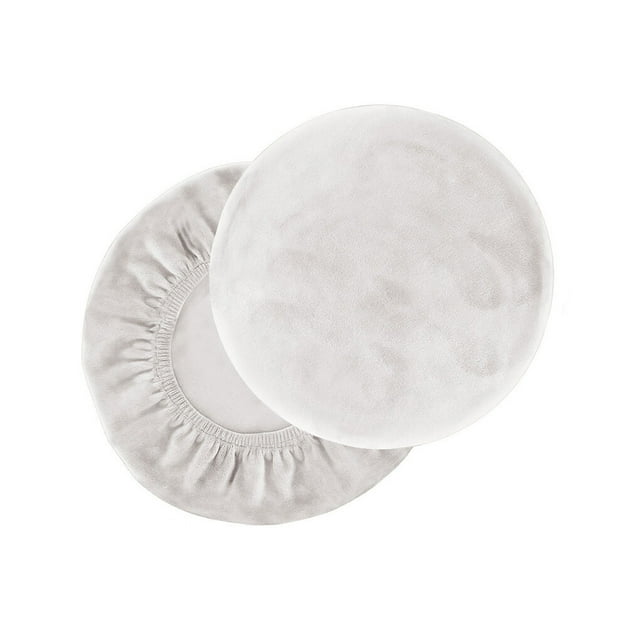2X Housse de Tabouret Fournitures de Bar Housse de Chaise Anti-Poussière Accessoires de Fête Housses Lavables Polyvalentes Finition Soignée Installation Facile Accessoires de Fête Blanc Exquis