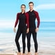 thumbnail image 4 of Tops de traje de neopreno de 1,5 mm de neopreno de 1,5 mm Trajes de neopreno de sol a prueba de sol Natación Canoa de canoa para aeróbicos de agua Buceo Snorkeling en agua fría Red XL kenally OD003633-10B, 4 of 7