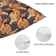 thumbnail image 3 of Pofeuu Dog Print Double-sided plush pillowcase Square Throw Pillow Covers Pillows Cover for Living Room Bedroom Sofa Couch Cushion Cover（No pillow core）-26"x26", 3 of 7