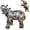 Elephant, variant on Steampunk Mechanical Bulldog Resin Statue Animal Home Decor for Living Room Coffee Table Entrance Shelf Decor