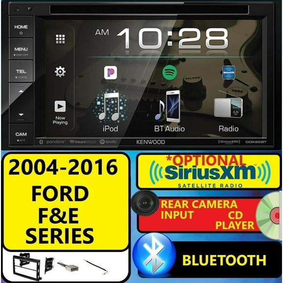 2004-2016 FORD F & E SERIES CD/DVD BLUETOOTH USB OPT. SIRIUSXM CAR RADIO STEREO