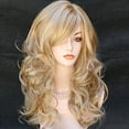 thumbnail image 5 of US 1-2 Pcs Women Long Curly Body Wavy Heat Resistant Blonde Highlights Full Hair, 5 of 8