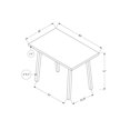 thumbnail image 4 of Monarch Specialties Dining Table, 60" Rectangular, Kitchen, Dining Room, Metal, Laminate, Grey, Black, Contemporary, Modern, 4 of 4