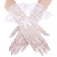 thumbnail image 2 of 1 par de guantes de encaje para mujer, guantes cortos elegantes, guantes de verano de cortesía para cenas de boda, 2 of 8