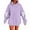 Purple, variant on Riecok Hoodie for Women with Bows Long Sleeve Hooded Sweatshirts Drop Shoulder Drawstring Pullover Tops Casual Fall Clothes