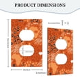 thumbnail image 5 of ZICANCN Outlet Covers Wall Plate, Orange Leopard Stripe Floral Light Switch Cover Decorative, Duplex Toggle Combo 1-Gang, 5 of 9