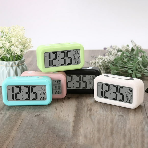 YAOMOBB Toaster Alarm Clock Digital Alarm Clock LED Screen Night Light Temperature Indicator for Bedrooms and Travel