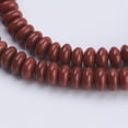 thumbnail image 3 of Natural Red Jasper Beads Strands Rondelle 4.5~5x2~2.5mm Hole: 0.8mm about 162~166pcs/strand 15 inch, 3 of 3