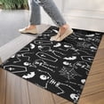 thumbnail image 4 of Halloween Skeleton Coffin Pattern Door Rugs,Washable Non Slip Door Mats Indoor,Decorative Door Mats,Entry Mat Indoor for Entrance,Bedroom,Kitchen,Bathroom,17"x30", 4 of 6