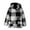 Black, variant on Diufon Girls Fall Jacket Toddler Winter Warm Plush Coats Zip Up Plaid Jackets Boys Girls Fleece Hooded Outwear