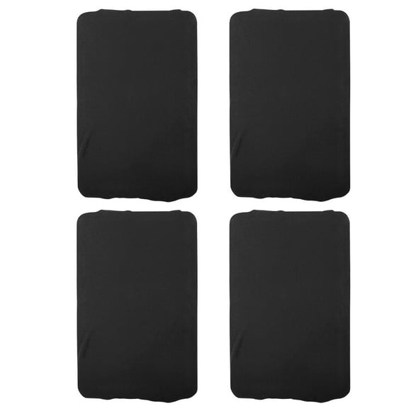 ZheElen 4 Pcs Bonnet de Perruque en Nylon Extensible Filet pour Cheveux Unisexe Réutilisable Snood pour Cheveux Cosplay Fournitures de Coiffure, Noir