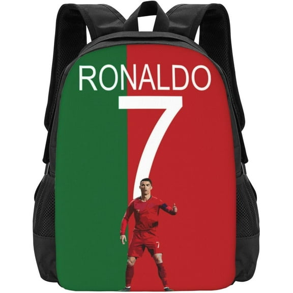 Soccer Player #7 Ronaldo Backpack 16.5 Inch For Daily Work Sport Outdoor Football Fans Laptop Bag-Style 43
