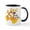 White/Black Inside, variant on CafePress - Snoopy A Real Treat - 11 oz Ceramic Mug - Novelty Coffee Tea Cup