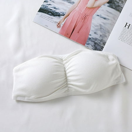 

Hardlegix Summer Girls Strapless Bra Women s Wrap Chest Tube Top Cropped Tanks Underwear Female Tops Dropshipping