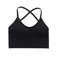 thumbnail image 2 of Blczomt Cross Back Women Sports Bra Plus Size Spaghetti Straps Gym Yoga Bras, 2 of 4