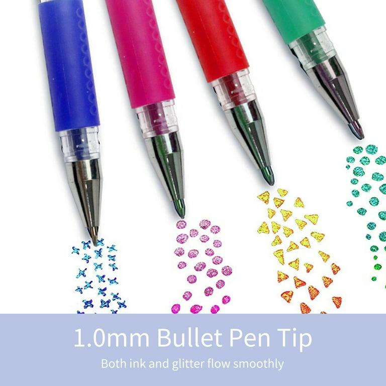 Glitter Colors Gel Pens Set, Glitter Pens Children