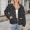 thumbnail image 3 of Jackets for Women Winter Coat Jackets Flannel Stand Collar Jacket(Pretty Bohemian Art Paisley,Size:S-4XL), 3 of 7