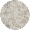 thumbnail image 2 of Nourison Grafix 4' x Round Grey Modern Indoor Area Rug, 2 of 8
