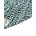 thumbnail image 6 of Unique Loom Outdoor Trellis Collection Area Rug (7' 10" x 10' Oval Teal/Gray), 6 of 7
