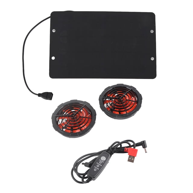 Ventilador solar de 10 W para exteriores, resistente al agua IPX7, para cobertizos, gallineros, invernaderos, extractores de importación y exportación.