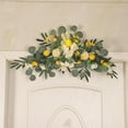 thumbnail image 3 of Rustic Wedding Arch Floral Lemon Swag Door Hanging Silk Garland Decor Artificial Flower Lemon Swag for Wedding Home Lintel Wall, 3 of 8