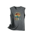 thumbnail image 5 of Nrmvnmi Vintage 40 Birthday Decorations Women 40th Big Day 1984 Tee T-Shirt Graphic Prints Sleeveless Tank Top Round Neck Blouse Top Mothers Day Gifts, 5 of 5
