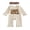 Beige, variant on RUINIXCW Baby Girl Thanksgiving Outfit Turkey Letter Embroidered Ruffled Trim Long Sleeve Romper and Bow Headband 2 Pcs Set for Fall