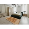 thumbnail image 4 of Ahgly Company Indoor Round Mid-Century Modern Brown Sand Brown Oriental Area Rugs, 6' Round, 4 of 6