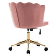 thumbnail image 5 of Duhome Home Office Chair Task Chair Velvet Swivel Pink 1 Pcs, 5 of 7