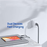True GaN 100W Wall Charger Quick Charging PD Type C USB-C Power Adapter 2 Ports