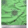 thumbnail image 1 of Soimoi Rayon Fabric Leaves & Mandala Decorative Printed Craft Fabric by The Yard 42 Inch Wide, 1 of 3