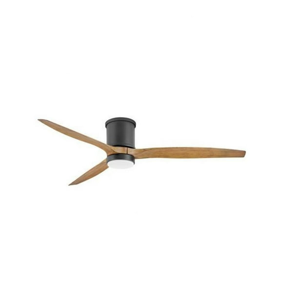 60 inch 3-Blade Ceiling Fan with Light Kit-Matte Black Finish Bailey Street Home 81-Bel-4243653