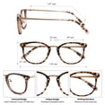 thumbnail image 2 of Gafas Azul Anti-reflejo GUDVUE Ovaladas Estampado Leopardo UV400, 2 of 9