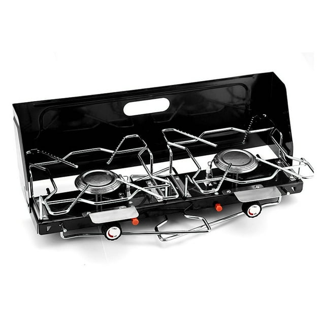 Burner Camp Stove,Double Burner Gas Stove Outdoor Gas Stove Gas Camping Stove Finest Materials
