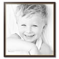 thumbnail image 2 of ArtToFrames 29" x 31" Mahogany and Gold Slope Picture Frame, 29x31 inch Brown MDF Poster Frame (WOM-4447), 2 of 8