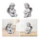 thumbnail image 4 of 2 de Querubín con Ala de Estatua de ángel Bebé para Escritorio, Patio, Dormitorio, 4 of 7