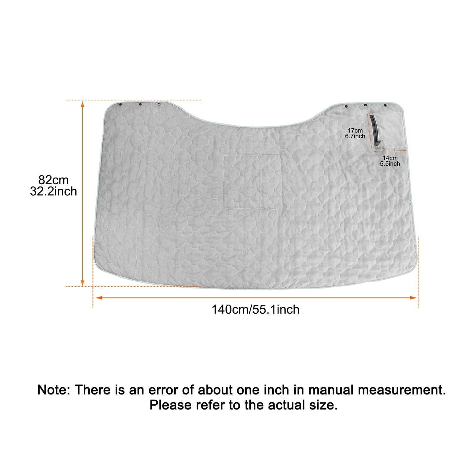 USB Heated Shawl Throw Blanket 140x82cm Portable Cordless Wearable Heated Blanket For Home & Outdoor Battery Operated Heated Blanket With 3 Heat Settings Without Battery Pack Gray, Gift