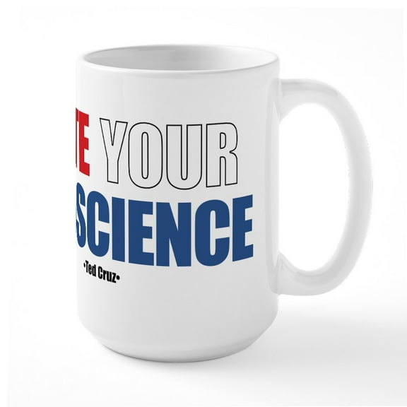 CafePress - Vote Your Conscience Mugs - 15 oz Ceramic Large White Novelty Mug