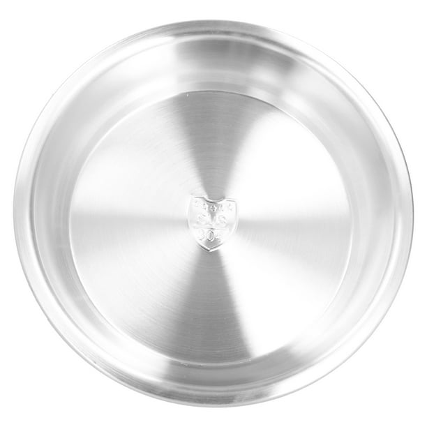 Plato de Acero Inoxidable para Servir Sopa y Ensalada Vajilla Resistente para Cocina Casera ANGGREK Otros