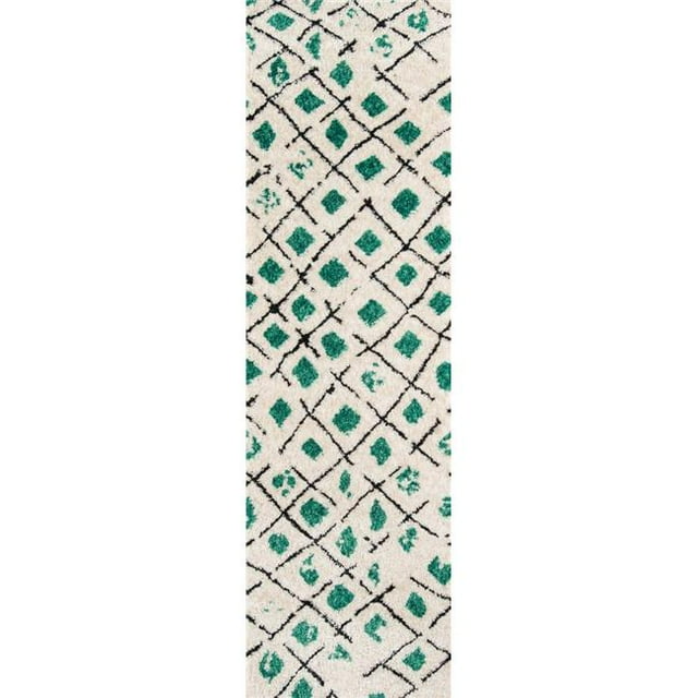 Momeni BUNGLBUN-2GRN2380 Novogratz Bungalow Collection Area Rug, 2 ft. 3 in. x 8 ft. Runner, Green