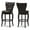 Dark Brown Faux Leather, variant on Baxton Studio Leonice Modern and Contemporary Upholstered Button-tufted 29-Inch Swivel Bar Stool, Multiple Colors