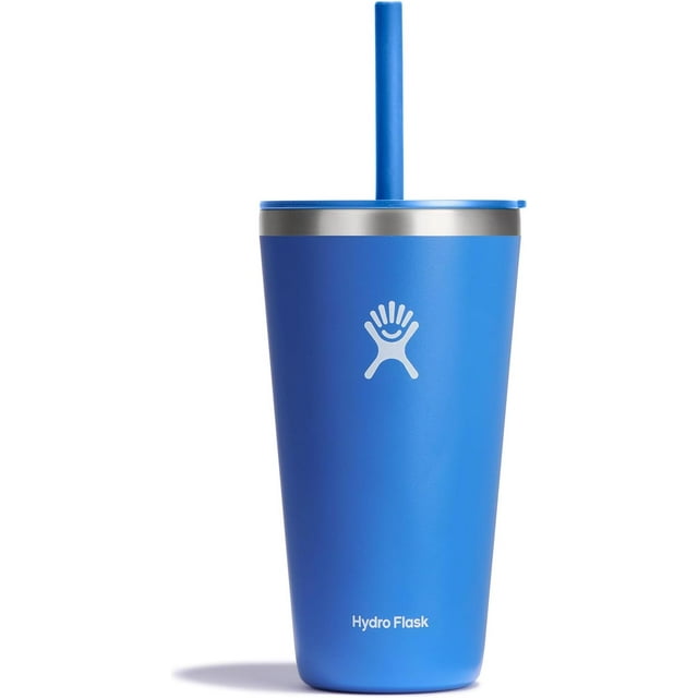 Hydro Flask Gobelet Tout Autour avec Couvercle et Paille - 28 oz - Cascade