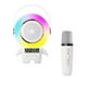 thumbnail image 2 of Mini máquina de Karaoke para niños con micrófonos y reproductor de música con luz ambiental, altavoz de Karaoke para adultos y niños, KTV en casa en l 1 micrófono, 2 of 8