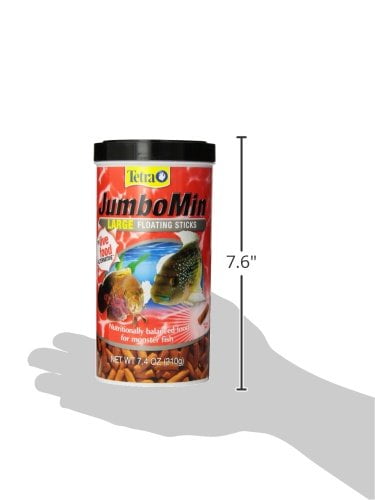 Tetra JumboMin Large Floating Sticks, Food for Monster Fish, 7.4 Ounce